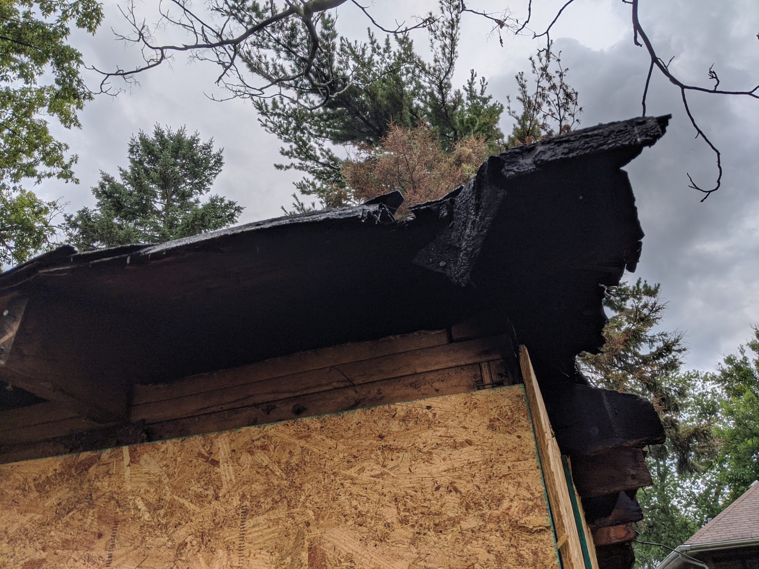 Damage Fascia - NW soffit corner